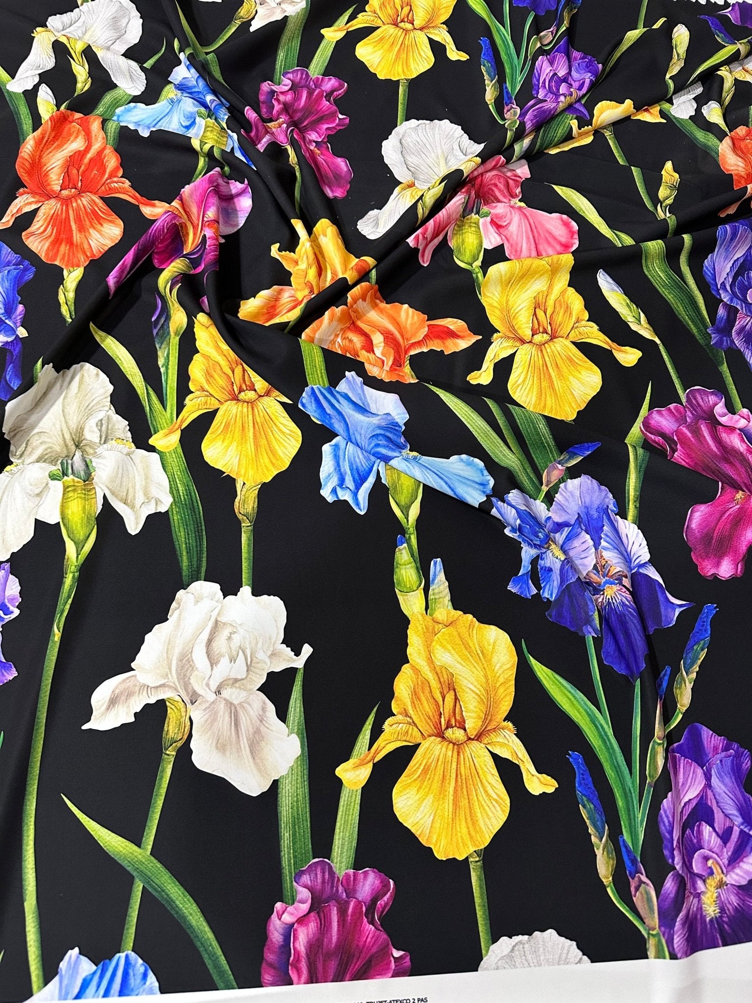 Multicolor Floral Pattern Crepe, Fabric By The Yard - Whotex Online Fabric Store