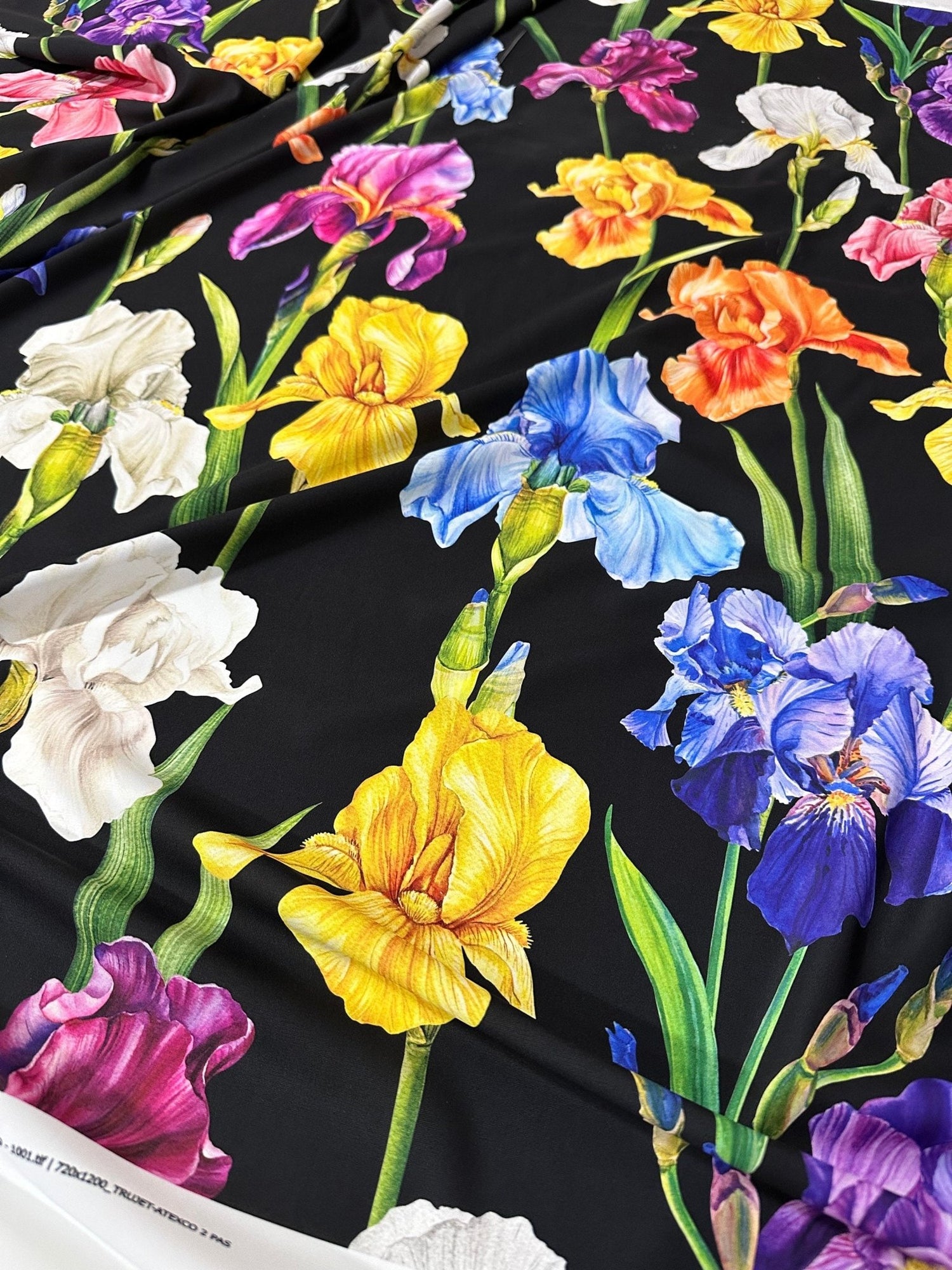 Multicolor Floral Pattern Crepe, Fabric By The Yard - Whotex Online Fabric Store