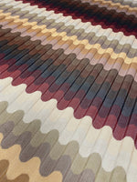 Multicolor Pleated Wave Fabric – Textured Zigzag Knit Material - Whotex Online Fabric Store