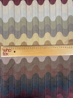 Multicolor Pleated Wave Fabric – Textured Zigzag Knit Material - Whotex Online Fabric Store
