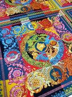 Multicolour Baroque Crepe Fabric by the Metre - Whotex Fabrics London