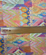 Multicolour Patchwork Sequin Fabric by the Metre - Whotex Fabrics London