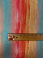Multicolour Watercolour Lurex Fabric by the Metre - Whotex Fabrics London