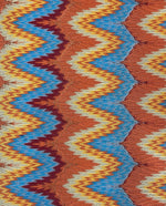 Multicolour Zigzag Mesh Fabric – Lightweight Stretch Material - Whotex Fabrics London