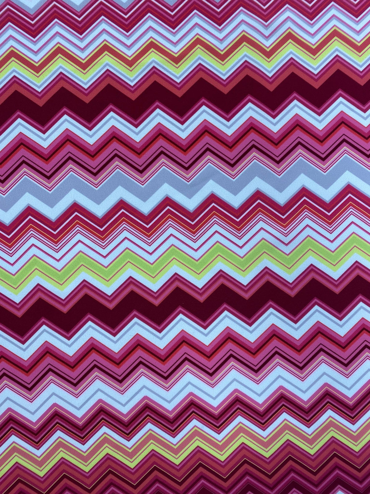 Multicolour Zigzag Pattern Fabric by the Metre - Whotex Fabrics London