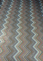 Multicolour Zigzag Print Fabric – Soft Drape Material - Whotex Fabrics London