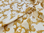 Navy Blue Fabric, Baroque Pattern High Quality Dresswear Fabric - Whotex Online Fabric Store