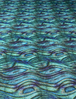 Ocean Ripple Shimmer Lurex Fabric by the Metre - Whotex Fabrics London