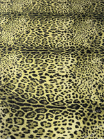 Olive Green Leopard Sequin Fabric by the Metre - Whotex Fabrics London