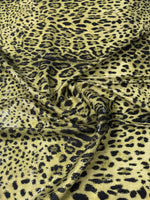 Olive Green Leopard Sequin Fabric by the Metre - Whotex Fabrics London