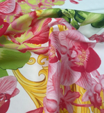 Orchid Swirl Print Fabric by Metre - Whotex Fabrics London