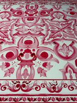 Ornamental Print Stretch Spandex Fabric by the Metre - Whotex Fabrics London