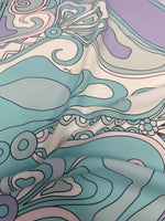 Pastel Abstract Swirl Print Fabric - Whotex Online Fabric Store