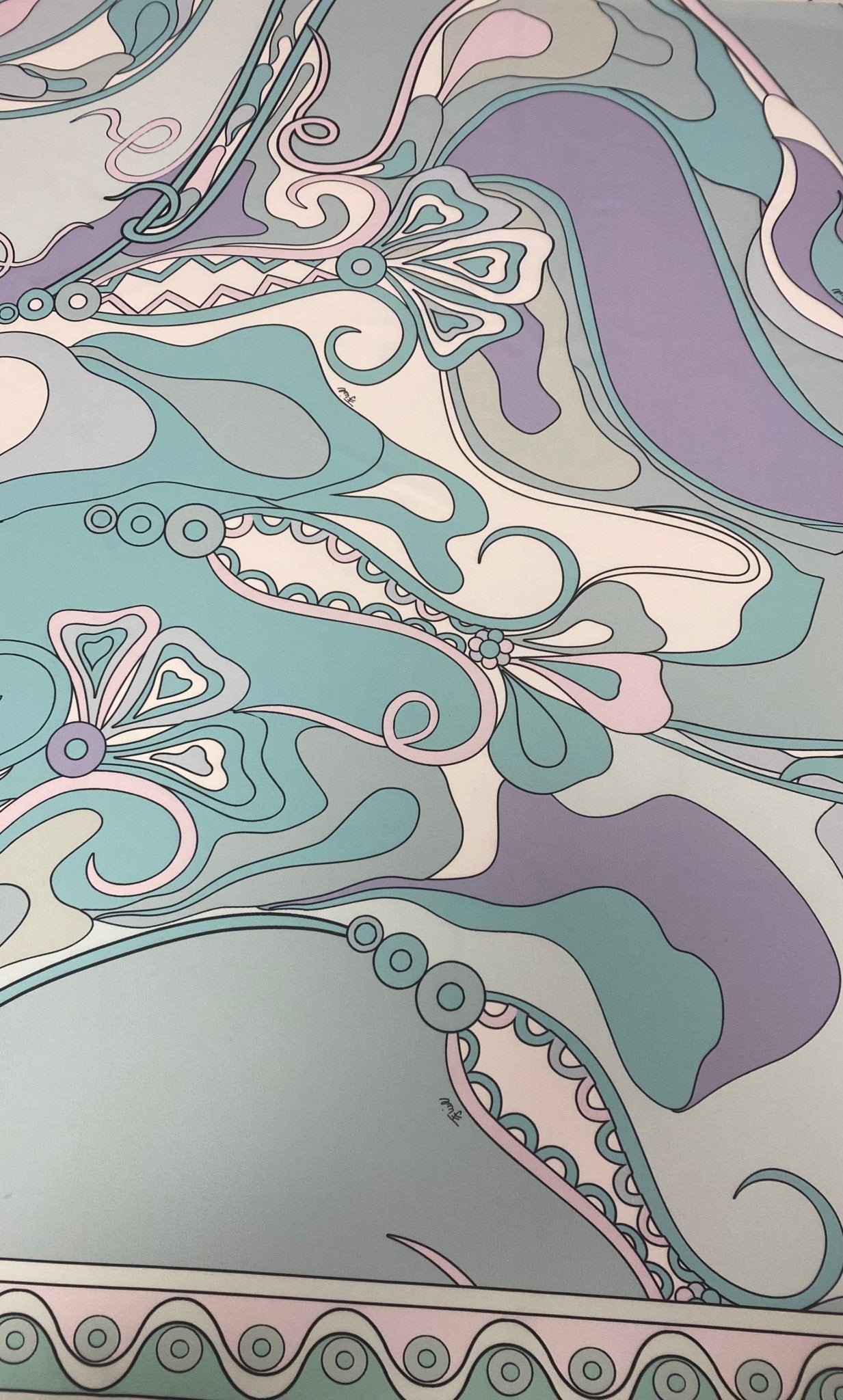 Pastel Abstract Swirl Print Fabric - Whotex Online Fabric Store