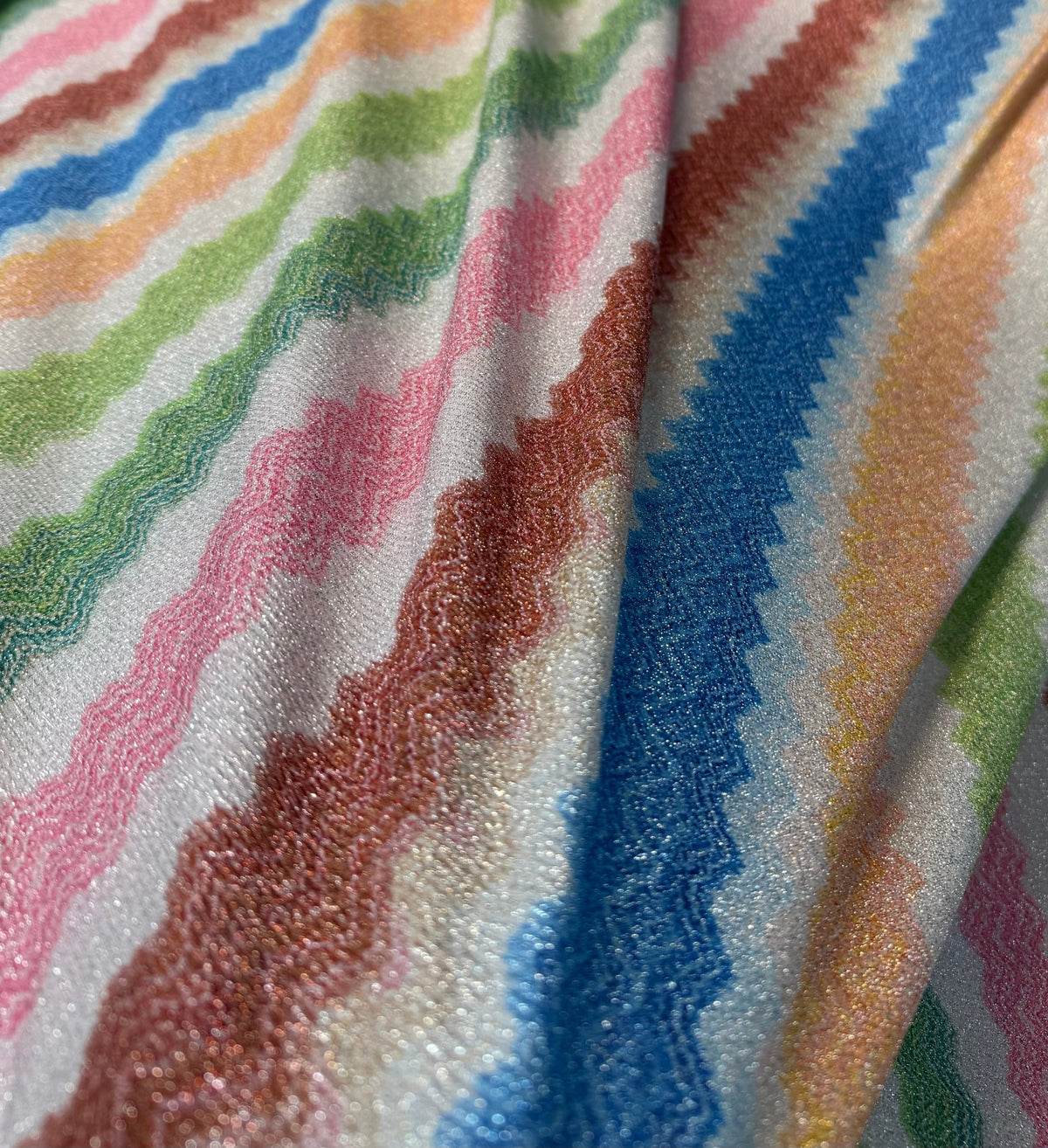 Pastel Chevron Premium Fabric by the Metre - Whotex Fabrics London