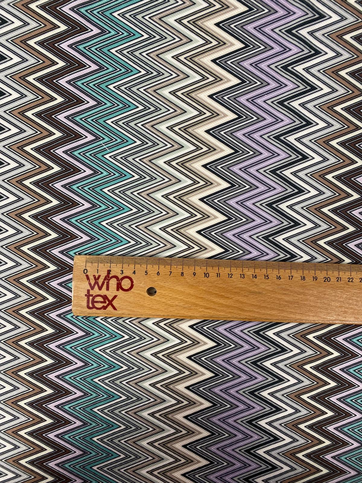 Pastel Chevron Upholstery Fabric by the Metre - Whotex Fabrics London