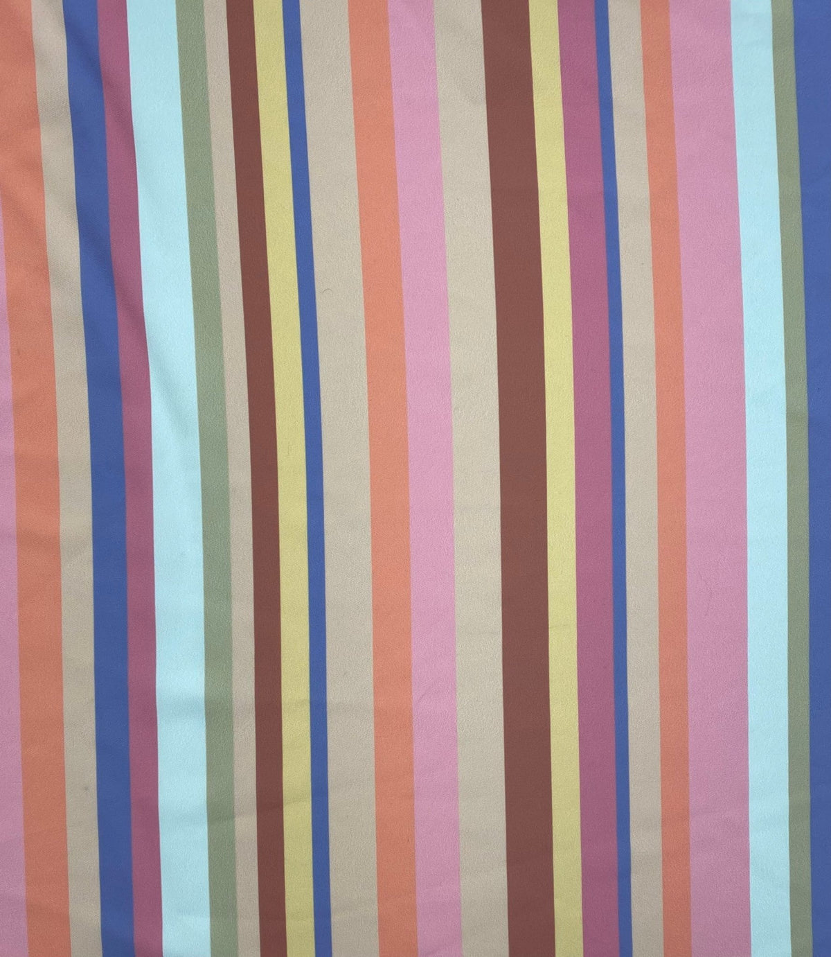 Pastel Multicolour Stripe Fabric by the Metre - Whotex Fabrics London