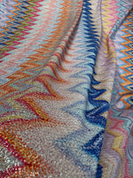 Pastel Zigzag Fabric by the Metre - Whotex Fabrics London