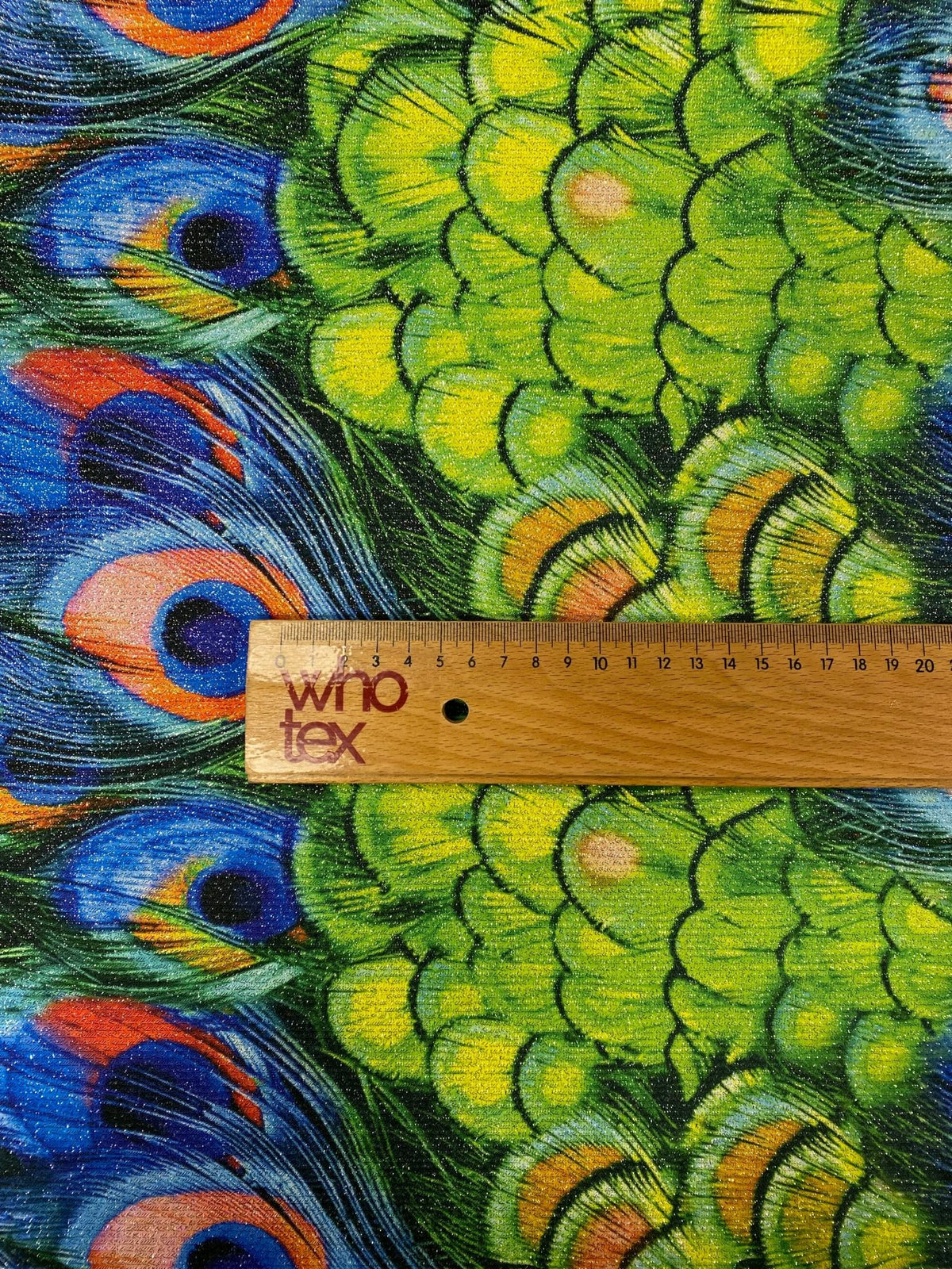 Peacock Feather Lurex Fabric by the Metre - Whotex Fabrics London