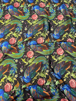 Peacock Pattern Fabric, Rose Fabric By The Yard - Whotex Online Fabric Store
