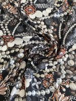 Pearl Pattern Black Jewerly Fabric - Whotex Online Fabric Store