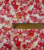 Pink Floral Sequin Fabric for Summer Dresses - Whotex Fabrics London