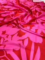 Pink Red Tropical Pattern Fabric By The Yard - Whotex Online Fabric Store