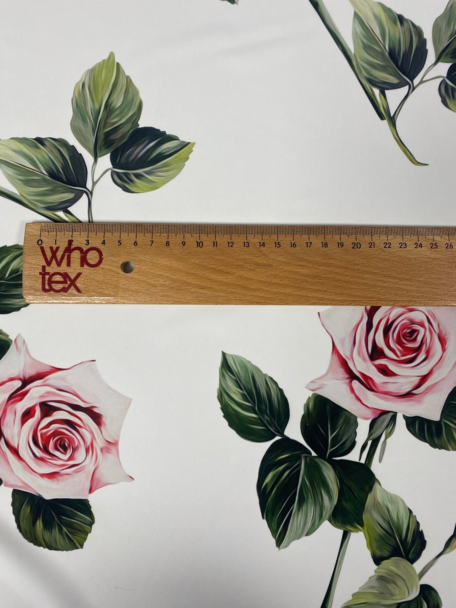 Pink Rose Crepe Fabric by the Metre - Whotex Fabrics London