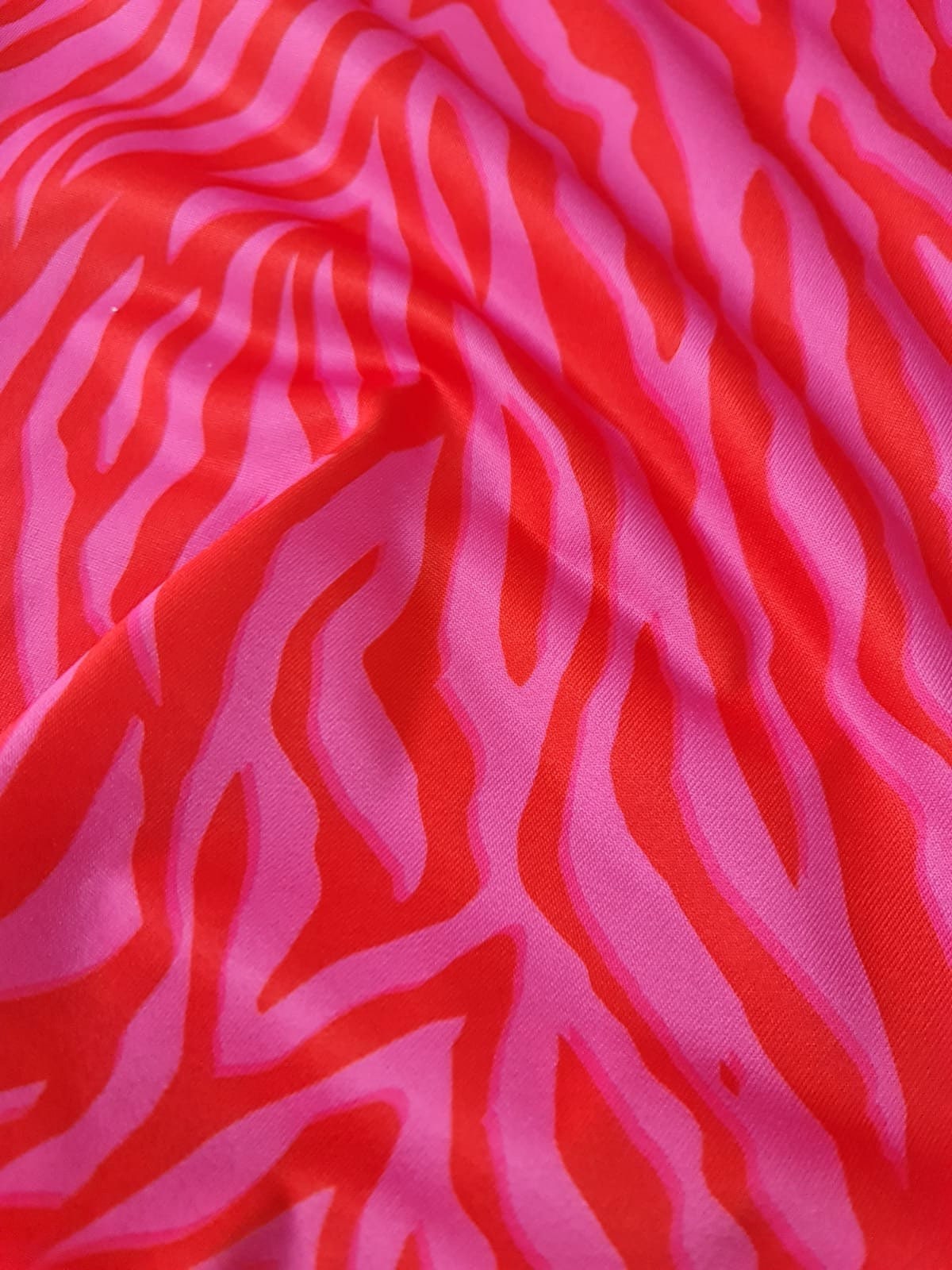 Pink Tiger Pattern Fabric,, Red pink striped Fabric - Whotex Online Fabric Store