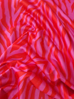 Pink Tiger Pattern Fabric,, Red pink striped Fabric - Whotex Online Fabric Store