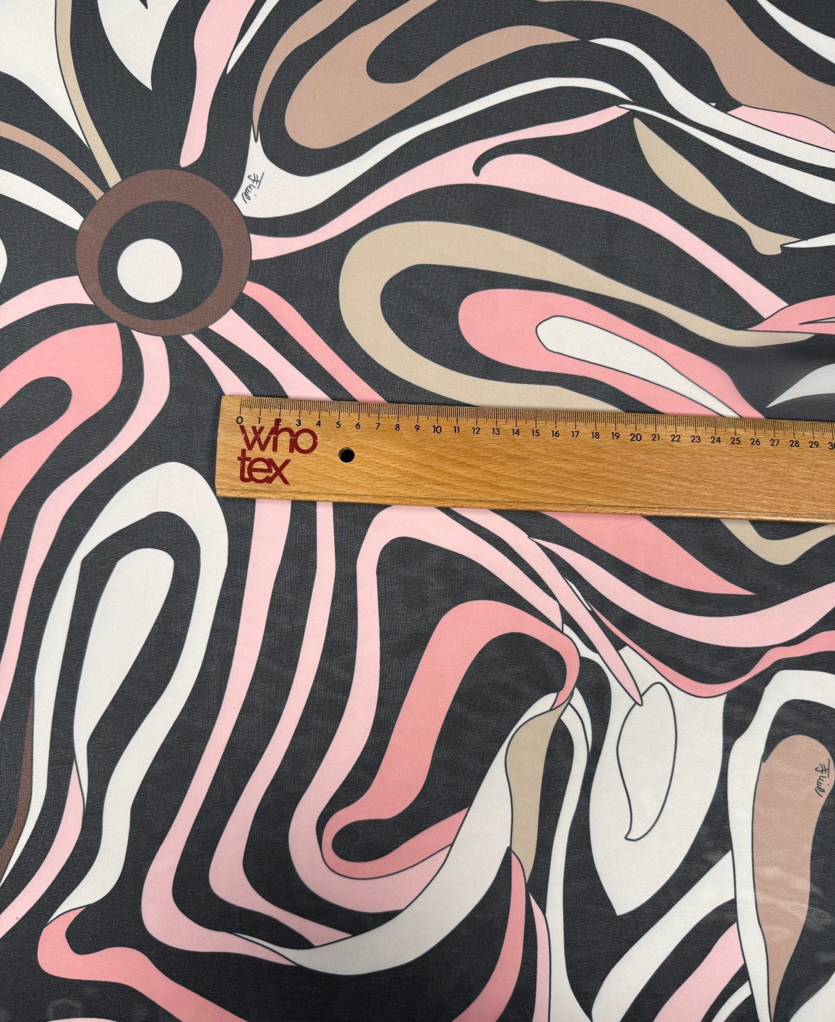 Pink Wave Chiffon Fabric by the Metre - Whotex Fabrics London