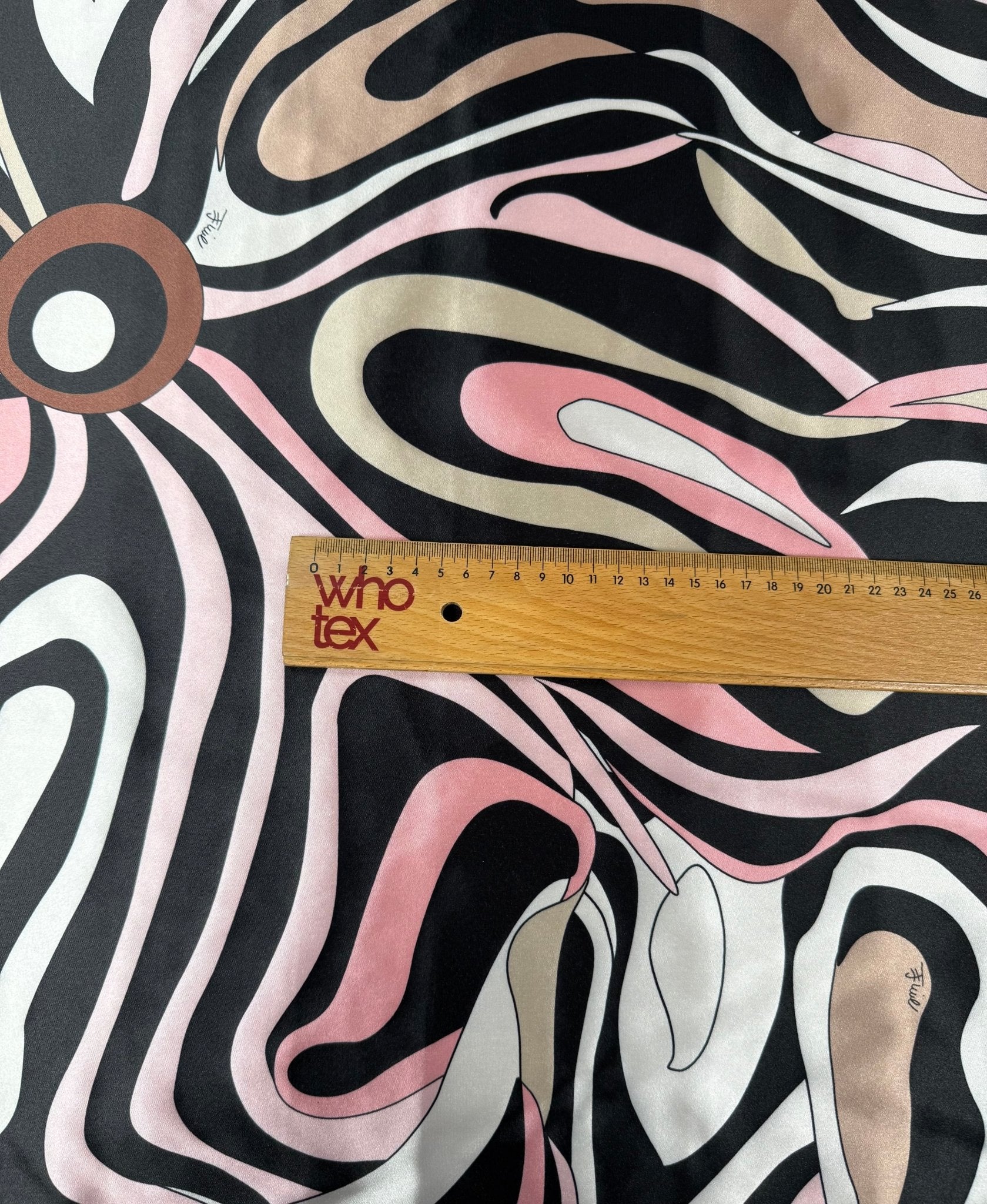 Pink Wave Lycra Satin Fabric by the Metre - Whotex Fabrics London