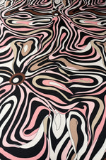 Pink Wave Satin Fabric by the Metre - Whotex Fabrics London