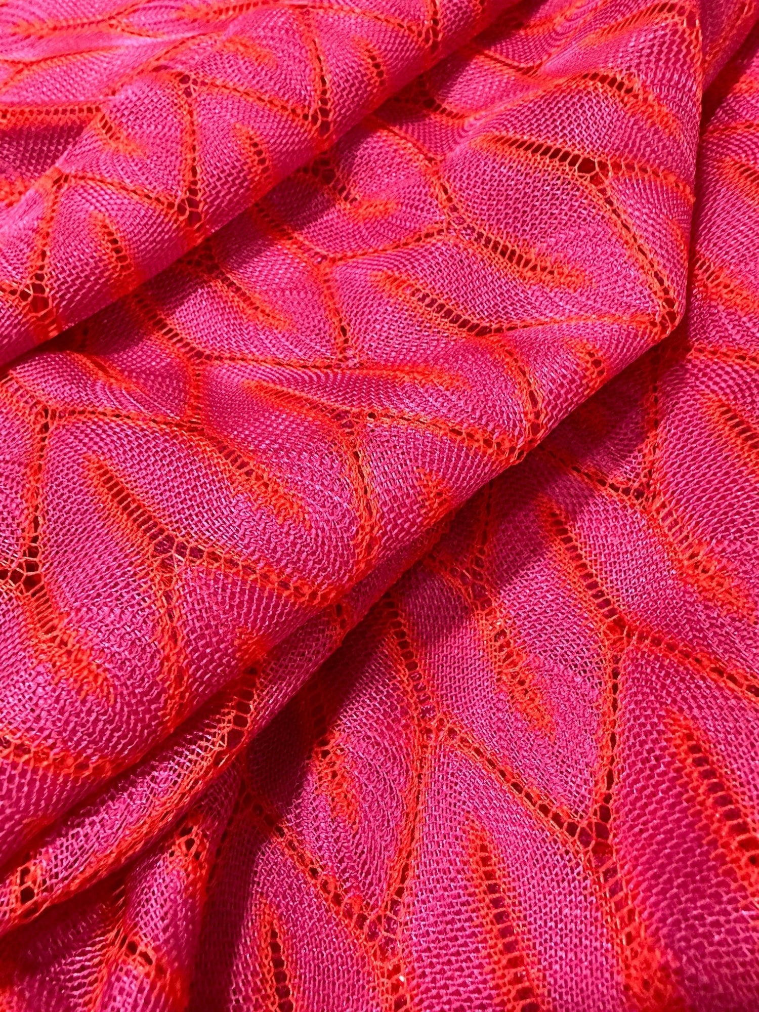 Pink Zigzag Knit Jersey fabric, luxury fabric, italian Fabric, dress, swimwear, pareo, shirt, craft, blouse, Pink White color Chevron Fabric - Whotex Online Fabric Store