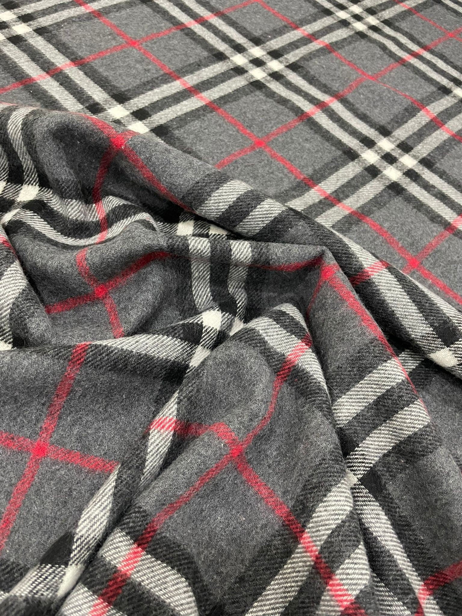 Plaid Woolen Fabric, lumberjack fabric , Gray Plaid Fabric, Wool Fabric, Tartan fabric - Whotex