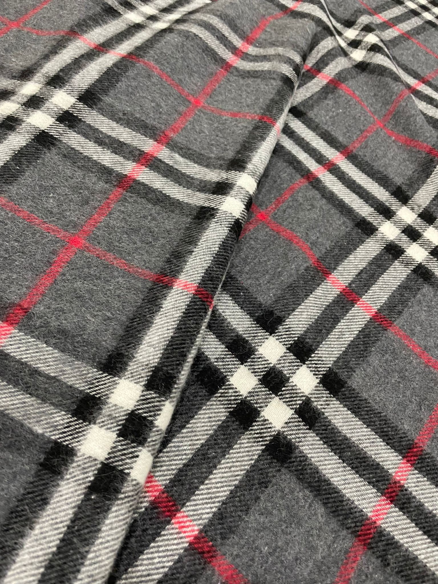 Plaid Woolen Fabric, lumberjack fabric , Gray Plaid Fabric, Wool Fabric, Tartan fabric - Whotex Online Fabric Store