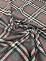 Plaid Woolen Fabric, lumberjack fabric , Gray Plaid Fabric, Wool Fabric, Tartan fabric - Whotex Online Fabric Store
