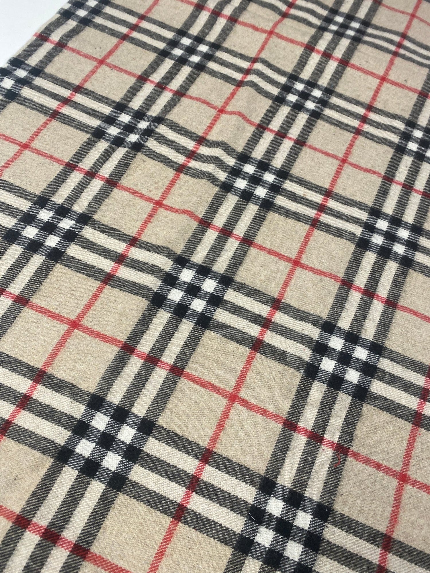 Plaid Woolen Fabric, Lumberjack Tartan Fabric, Beige Base - Whotex Online Fabric Store