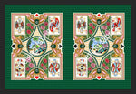 Playing Cards Pattern Fabric , Silky Crepe Fabric , 1 Panel Fabric 150*100cm // 1.64 * 1.09 yard - Whotex Online Fabric Store