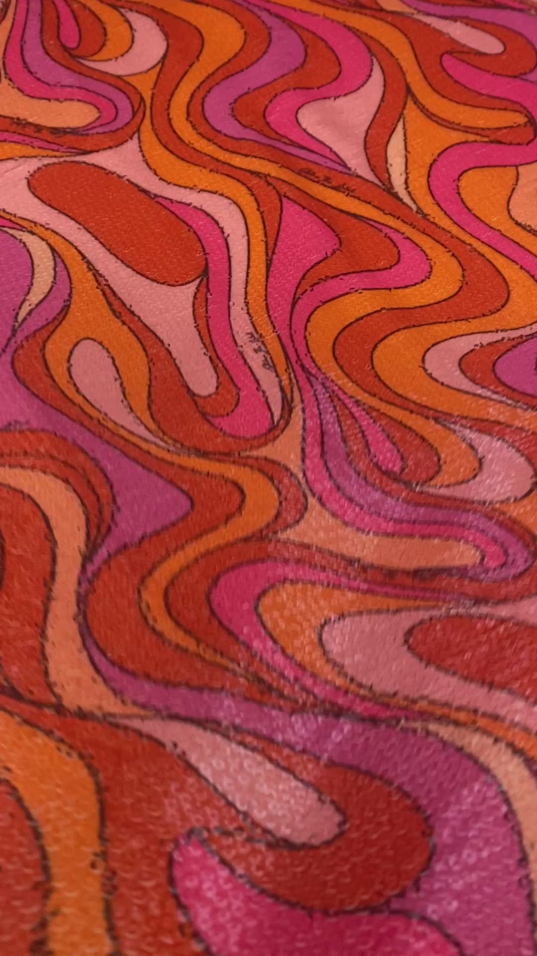 Retro Wavy Pattern Sequin Fabric