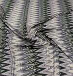 Purple Zigzag Knit Lurex Fabric by the Metre - Whotex Fabrics London