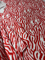 Red Tiger Pattern Fabric, Red White Striped Fabric - Whotex Online Fabric Store