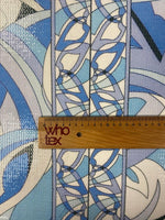 Retro Geometric Wave Sequin Fabric by the Metre - Whotex Fabrics London