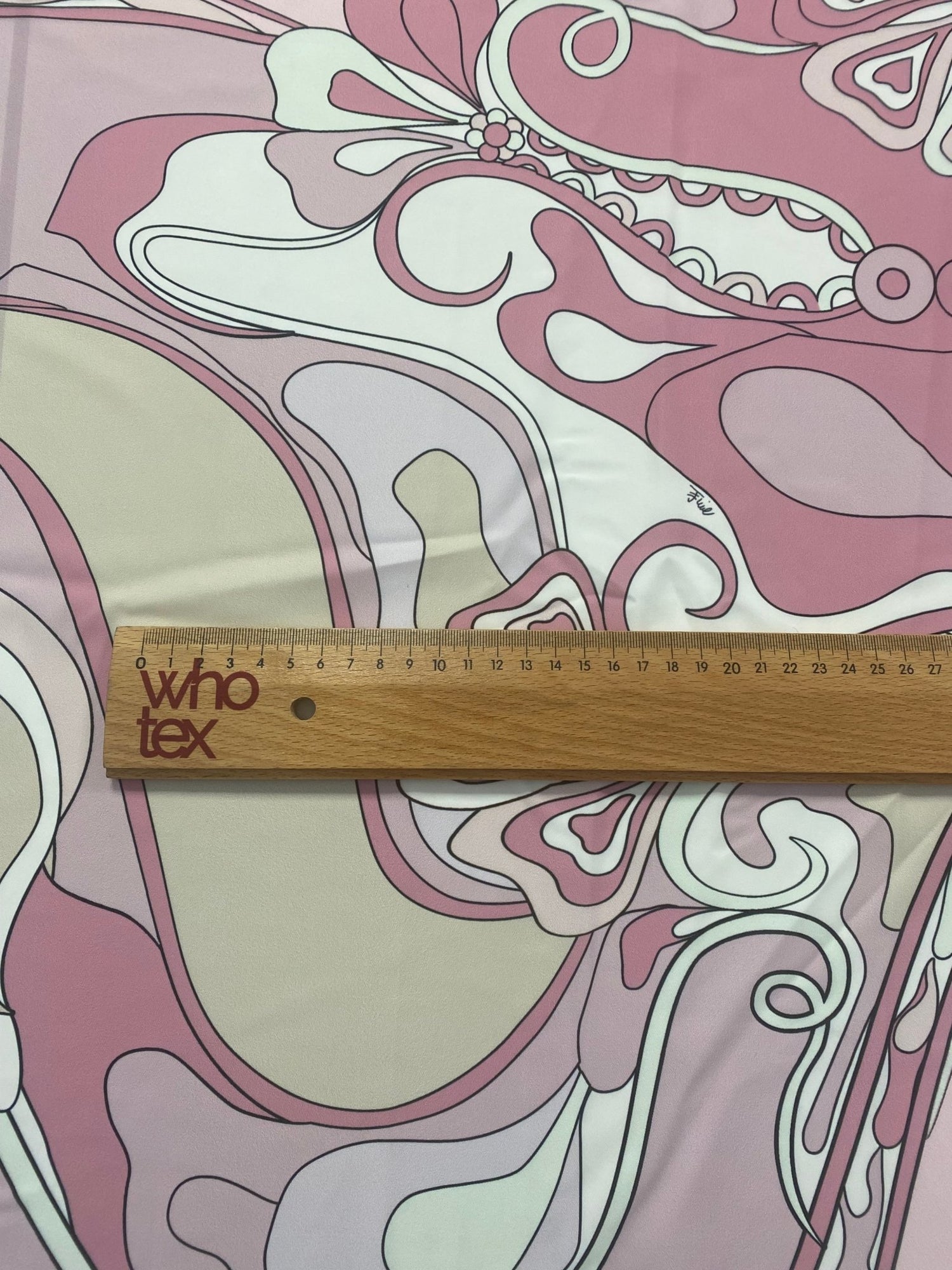 Retro Pink Abstract Floral Fabric - Whotex Online Fabric Store