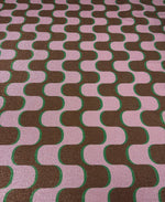 Retro Wave Lurex Fabric by the Metre - Whotex Fabrics London