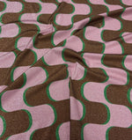 Retro Wave Lurex Fabric by the Metre - Whotex Fabrics London