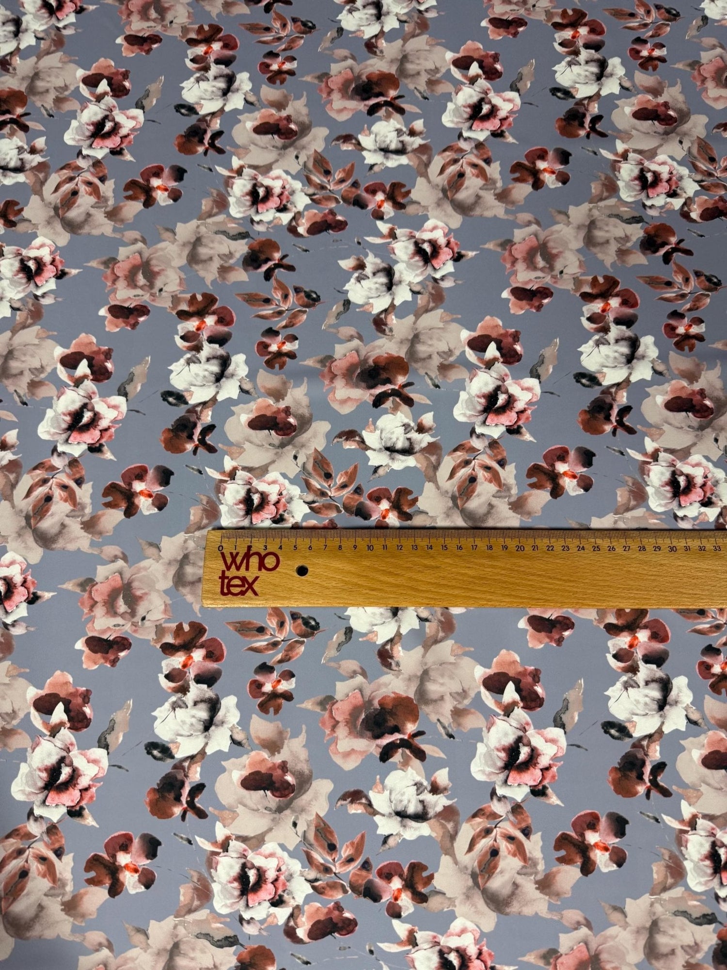 Romantic Watercolor Floral Fabric - Soft Gray & Blush Tones Fabric By The Yard - Whotex Online Fabric Store