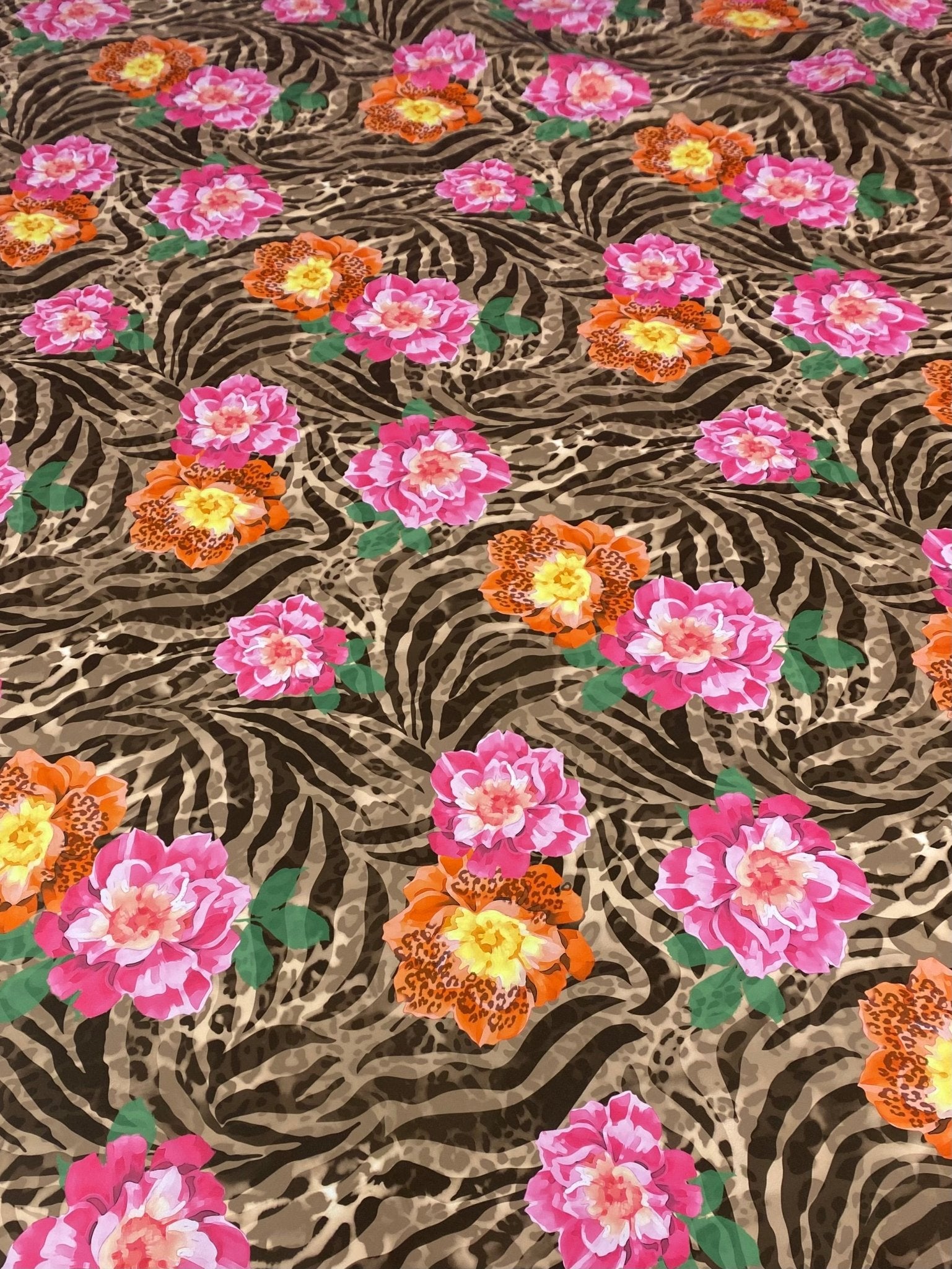 Rose Leopard Baroque Fabric - Whotex Online Fabric Store