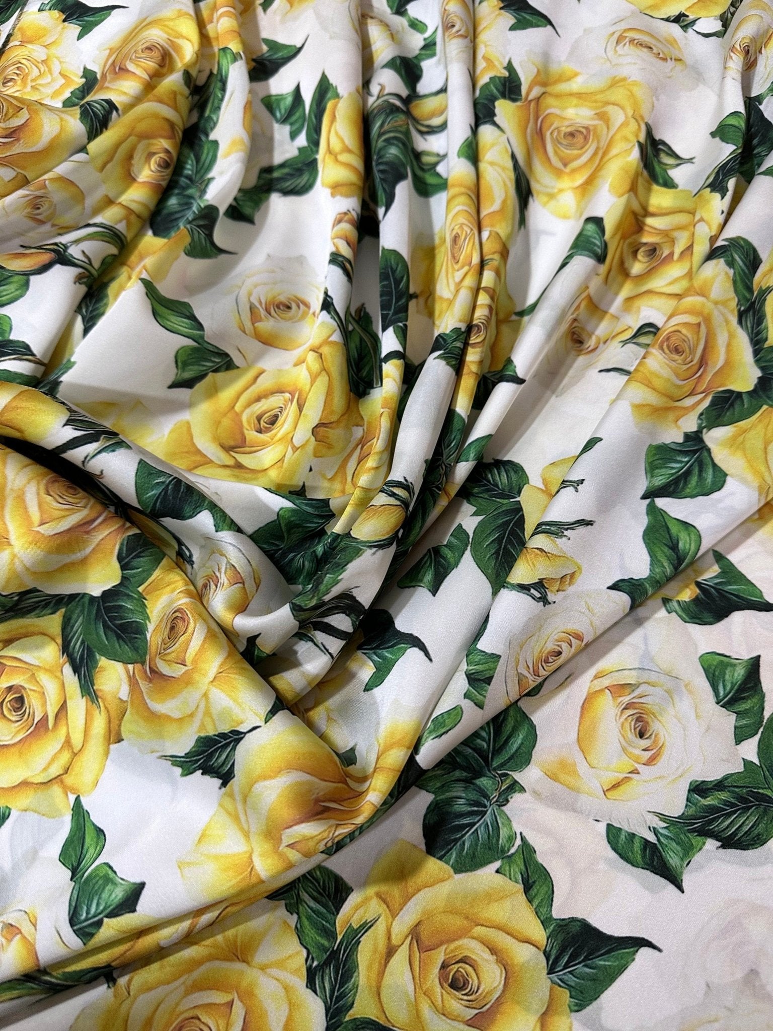Rose Pattern Fabric, yellow Floral Fabric - Whotex Online Fabric Store