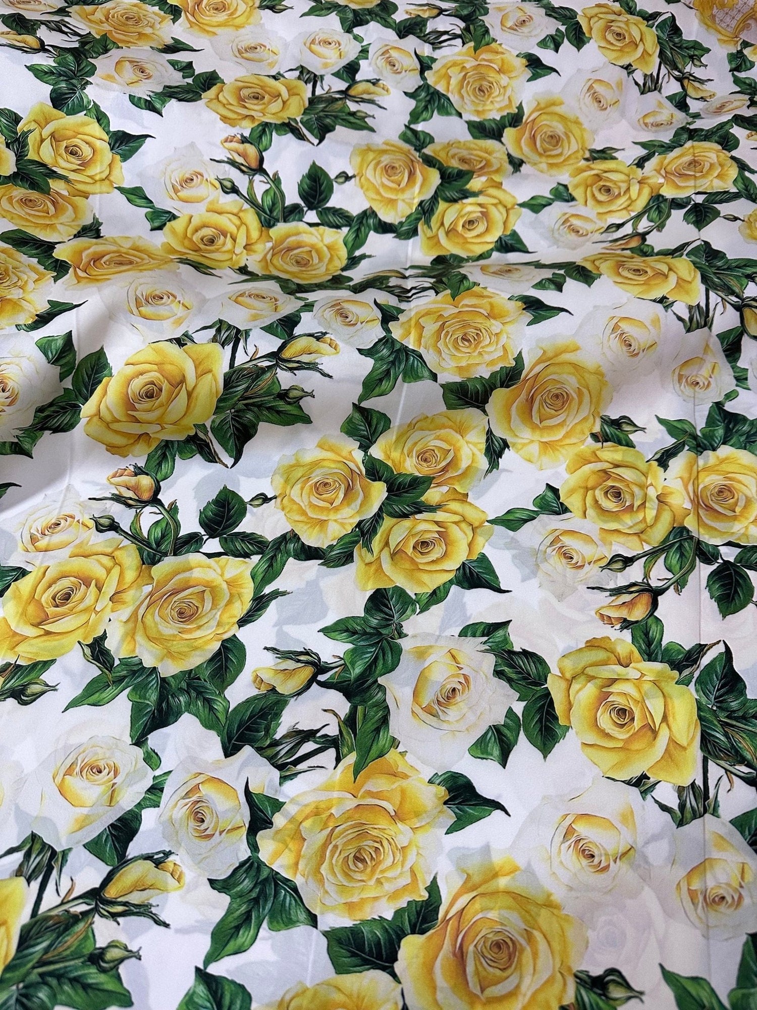 Rose Pattern Fabric, yellow Floral Fabric - Whotex Online Fabric Store